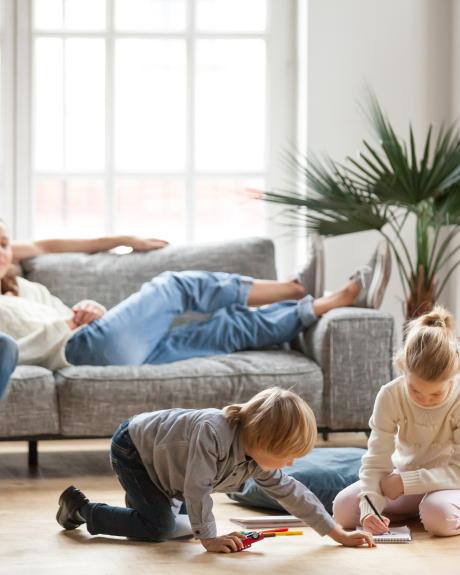 Family in Living room